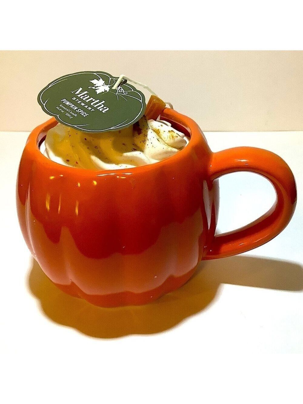 Martha Stewart Pumpkin Latte Scented Candle In Ceramic Mug New